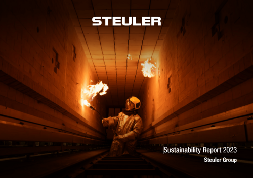 Cover sustainability report 2023 Steuler Group